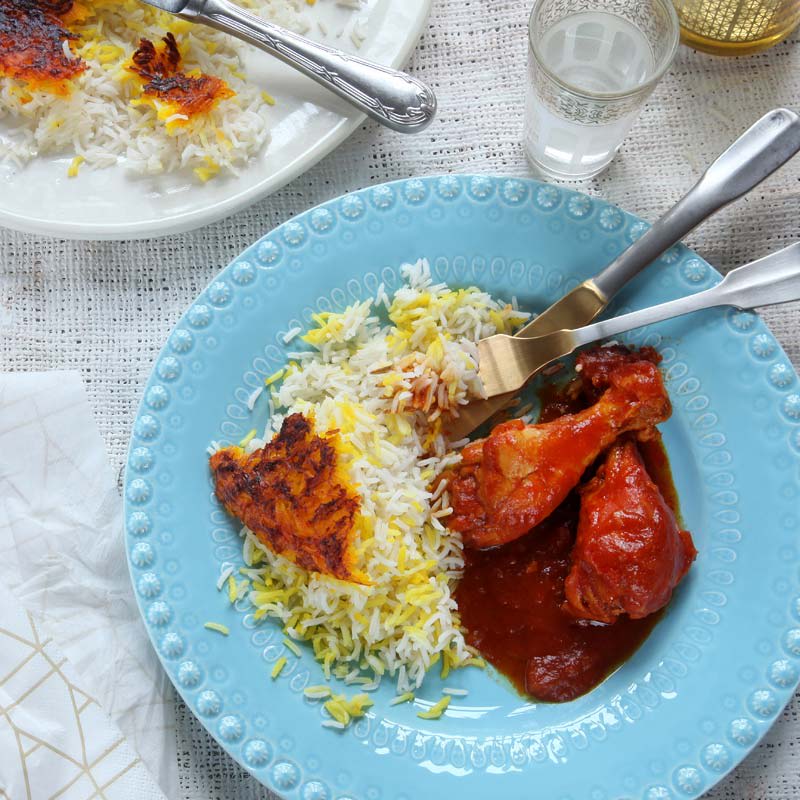 Foto av Kycklinglår med tomatsås och persiskt saffransris från WW ViktVäktarna