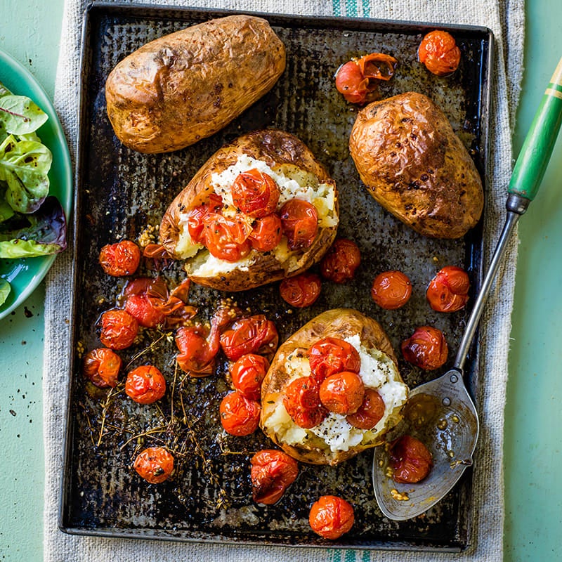ViktVäktarna - Bakad potatis med rostade tomater och ricotta